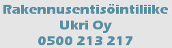 Rakennusentisöintiliike Ukri Oy logo